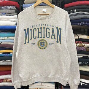 Vintage University Of Michigan Sweatshirts, Michigan University Men Women Shirt
